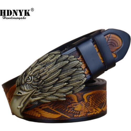 Epacket Free Shipping 2021 Hot Men Casual Belts 100% Genuine Cowskin Belt Men Brass Buckle Strap Belts for Men High Quality