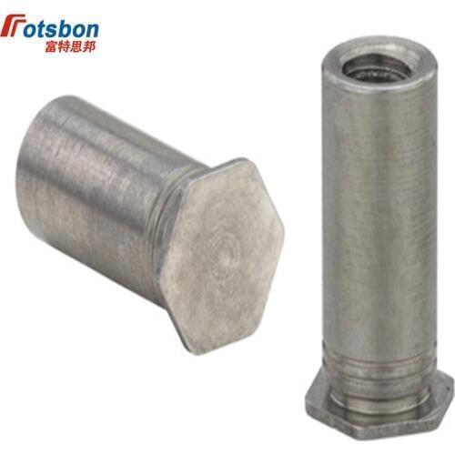 BSO-6440-16 Rivet Blind Hole Threaded Standoffs Self Clinching Feigned Crimped Standoff Server Cabinet Sheet Metal Spacer PEM PC