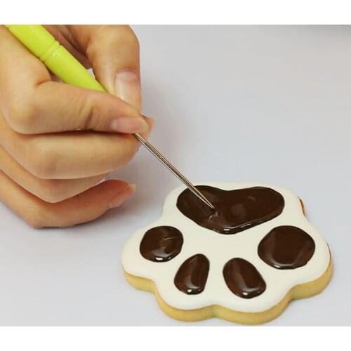 Made of high quality material durable non Stirring Needle Fondant Cake Cookies Decorating Carving Embosser Marking Patterns TS3