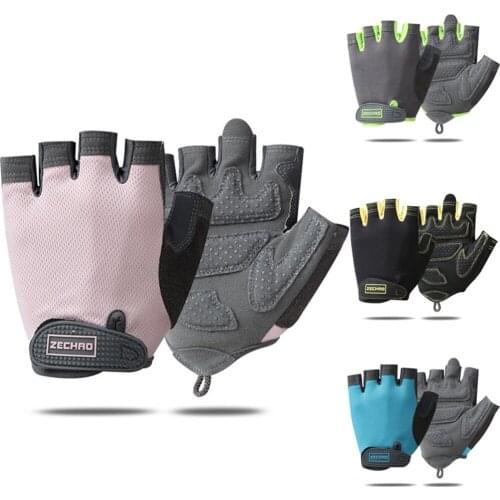 Short Cycling Gloves Half Finger Breathable Motorcycle Gloves Anti Sweat Wear Resistant Bicycle Glove Biciclet Guantes Ciclismo