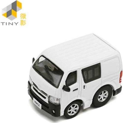 Tiny 1:64 Q Series Hiace White Simulation Model Car