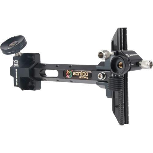 Sanlida Archery X9 Bow Sight 6" Carbon Bar Compound Bow Accessories Target Archery