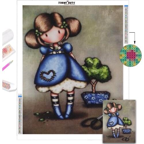 5D DIY Diamond Painting Kit Paint Cartoon Girl Princess Picture Home Decor Full Square&Round Embroidery Mosaic Cross Stitch Art