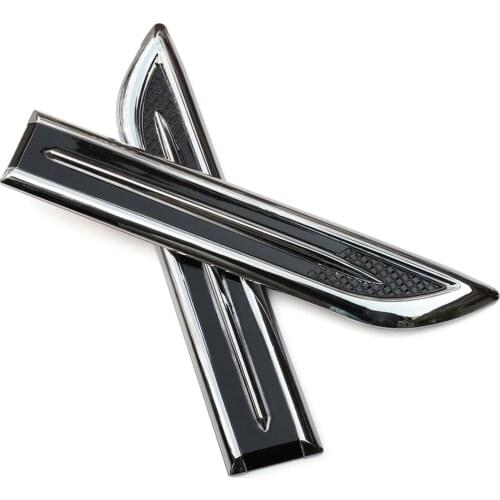 2PCS ABS Chrome trim For MITSUBISHI Outlander PAJERO Skoda Octavia Fabia Superb Peugeot 2008 3008 508 Badge decoration movement