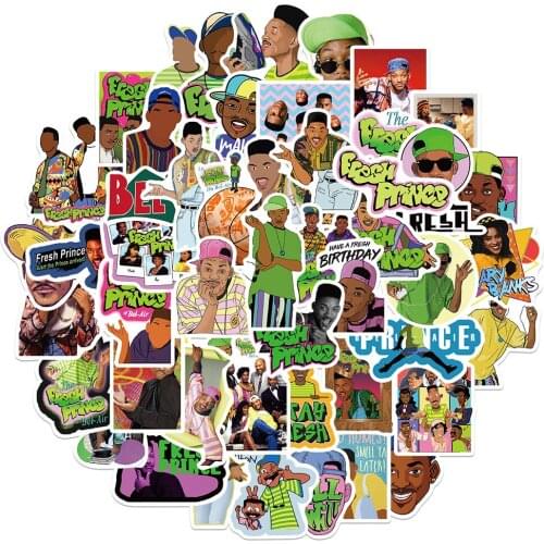 10/30/50PCS TV Show The Fresh Prince of Bel-Air Stickers Aesthetic Laptop Skateboard Phone Waterproof Graffiti Decal Sticker Toy