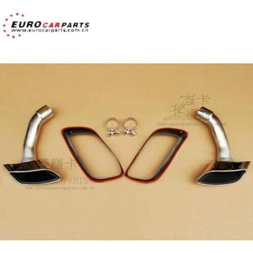 High quality and hot-sale stainless steel BM X6 exhuast pipe muffler tips with cover fit for X6 Square muffler tips