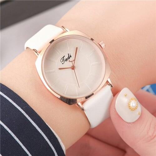 Small fashion personality cool square embossed scale watch temperament casual simple thin belt ladies watch