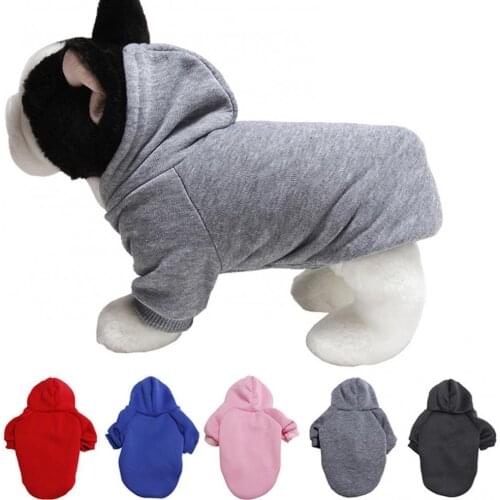 New Style Fashion Solid Color Warm Soft Puppy Dog Hoodies Sweater Coat Sweatshirt Pet Dog Clothes Accessories Supplies