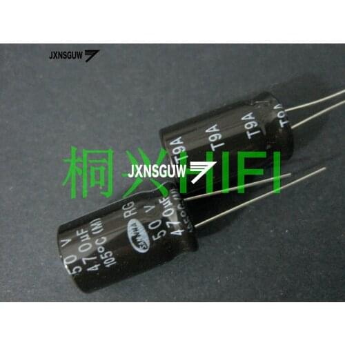 20PCS Original SAMWHA RG 50V470UF 12.5X20MM Dark brown Aluminum electrolytic capacitors 470uF/50v 105 degrees 470UF 50V