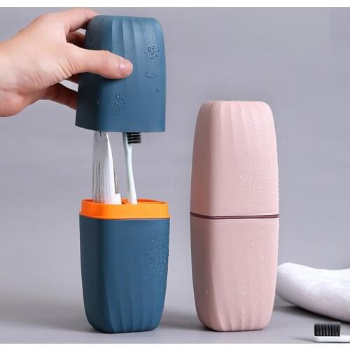 Portable Toothbrush Holder Box Outdoor Travel Camping Toothbrush Storage Organizer Case Bathroom Accessories Toothpaste Box