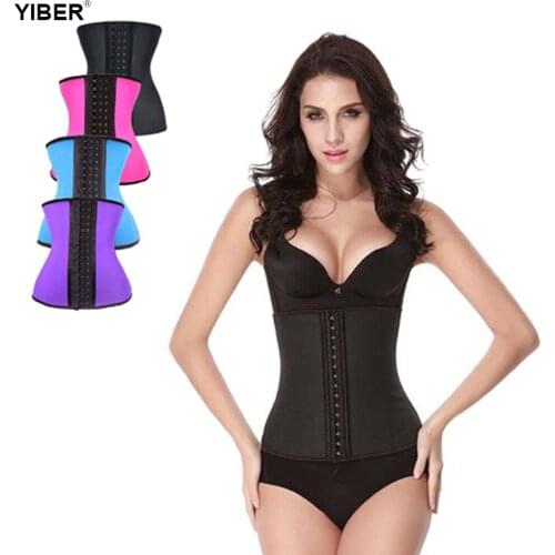 Waist Trainer Belt Corsets Steel Boned Body Shaper Women Postpartum Sexy Bustiers Modeling Strap Neoprene Lumbar Back Belt