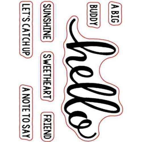 Hello Sentiments Transparent Clear Silicone Stamps For DIY Scrapbooking Cards Making Craft Supplies New 2019