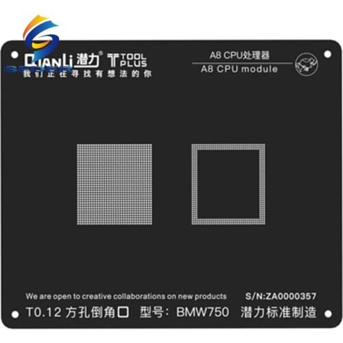 Qianli IBlack 2D BGA Stencil Reballing CPU Kit For IPhone A7 A8 A9 A10 A11 IC Chips Motherboard Repair Solder Template