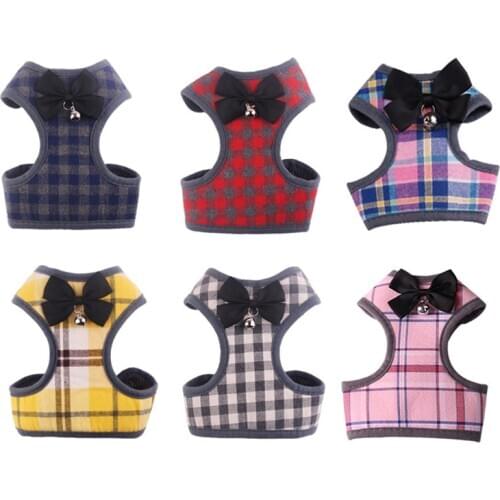 Christmas Dog Collar Nylon Harnesses Medium and Small Pets Traction Rope Collar Perro Chihuahua Quick Release Harnesses Washable