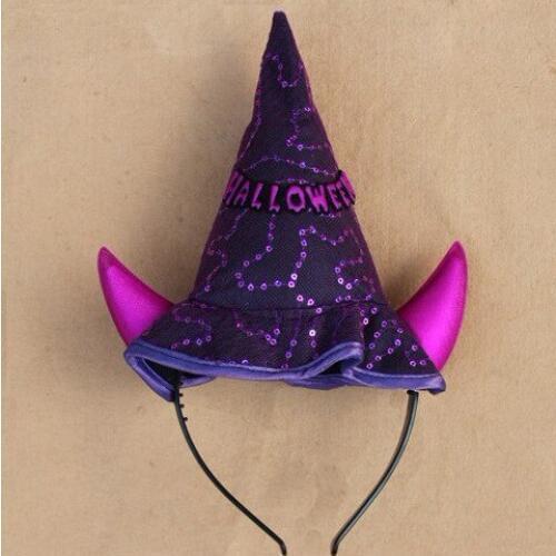 Pet cat dog Teddy Yorkshire tiara Halloween witch hat headband Party party cheering props masquerade Halloween ball hairpin