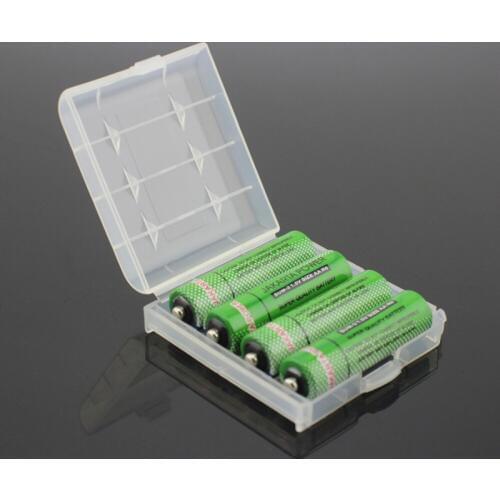 High quality Hard Plastic Battery Protective Storage Boxes Cases For AA AAA 14500 10440 batteries 10pcs/lot free shipping