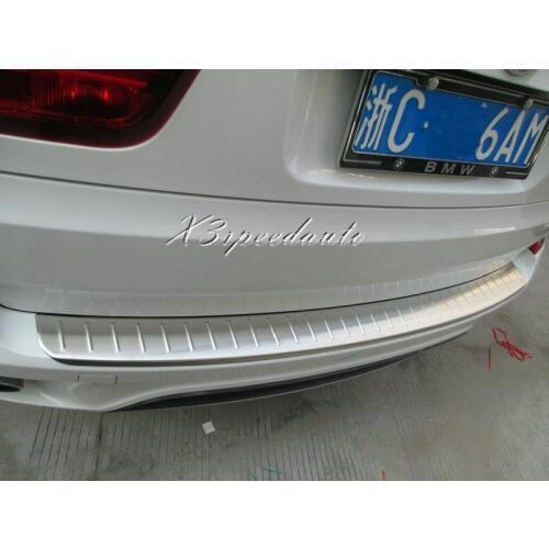 High Quality Stainless Steel Rear Bumper Door Sill Plate Scuff For BMW X5 2008-2013