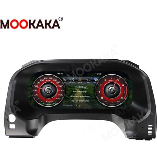 12.3" LCD Cluster Android 9.0 Car Instrument Dashboard Multimedia Display Head Unit GPS Navigation For TOYOTA Prado 2010-2019