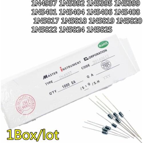 100pcs/lot IN5819 DO-41 1A 40V SCHOTTKY DIODE 1N5819 DIP