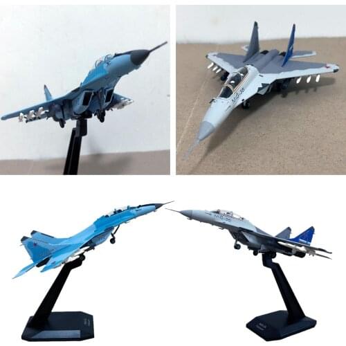 1pc 1/100 Scale Russian MIG-35 Fighter Aircraft Model & Stand Home Decor