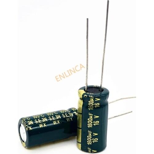 16V 1800UF 10*20 high frequency low impedance aluminum electrolytic capacitor1800uf 16v 20