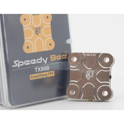 20X20mm SpeedyBee TX800 5.8G 48CH PitMode 25mW 200mW 400mW 800mW Adjustable Tramp FPV VTX Video Transmitter for FPV Racing Drone