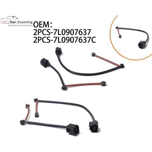 4PCS 7L0907637 7L0907637C Wear Indicator Warning Contact Front rear axle brakese alarm sensor line For Porsche Audi Q7 2007-2011