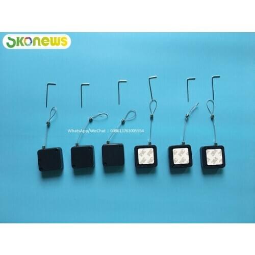 50 pcs Good Quality Steel cabled retractor heavy duty anti-lost pull box,mobile phone anti-theft pull box recoiler
