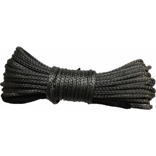 6mm x 25m synthetic winch lines uhmwpe cable plasma rope with sheath car accessories free shipping