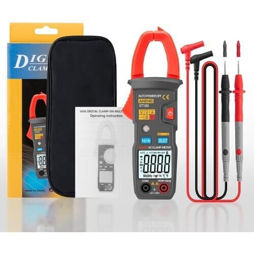 ANENG ST183/82 Digital Clamp Meter AC Current 6000 Counts True RMS Multimeter DC/AC Voltage Tester Hz Capacitance NCV Ohm Tests