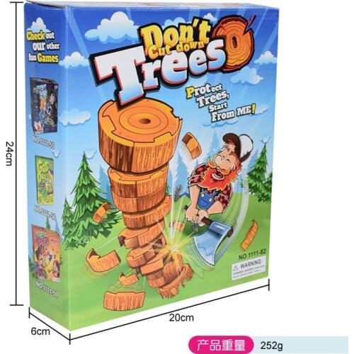 Free Shipping 2021 Newest Board Game Don't Cut Down Trees Party Game Best Gifts for Children/Friends High Quality Desktop Game
