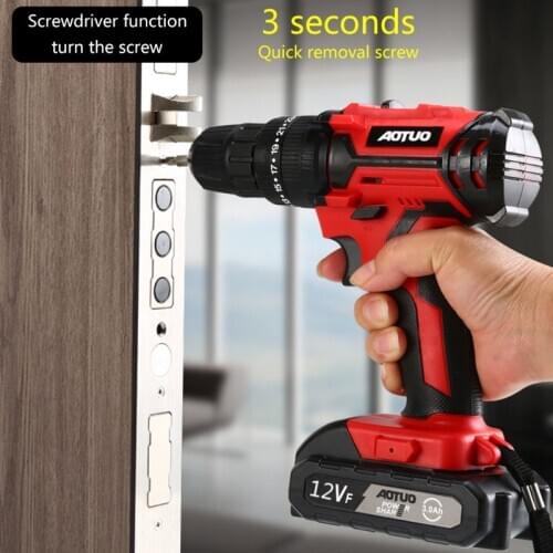 12V Electric Screwdriver Wireless Power Driver DC Rechargeable Lithium-Ion Battery Home