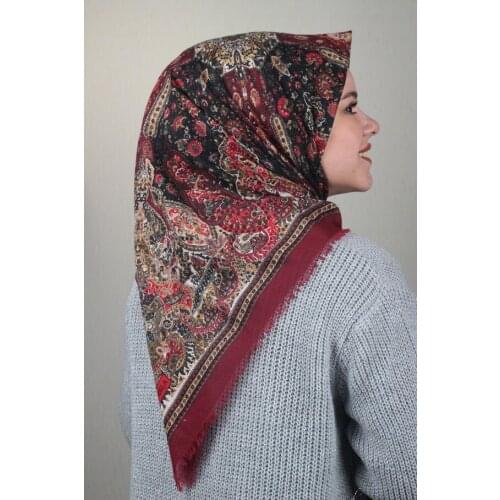 BONJELA PATTERNED COTON SCARF-DESEN-51-RENK-12