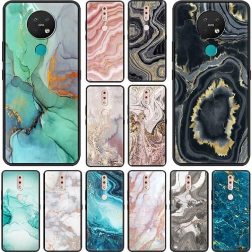 Landscape Ink Marble Phone Case for Nokia 8.3 7.2 5.4 5.3 4.2 3.4 2.4 2.3 2.2 C3 C10 C20 G10 G20 X10 X20 Soft TPU Back Coque Bag
