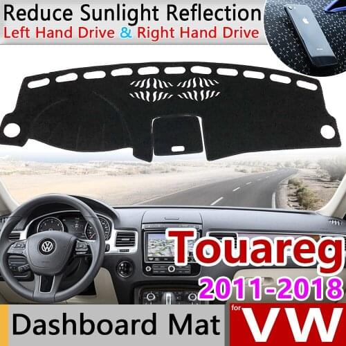For VW Volkswagen Touareg 7P 2011~2018 Anti-Slip Mat Dashboard Cover Pad Sunshade Dashmat Carpet Accessories 2012 2014 2015 2016