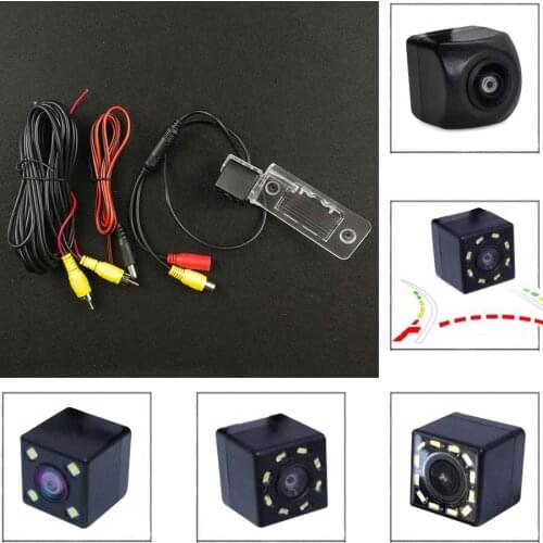 HD Car CCD 4 LED Night Vision Backup Rear View Camera Parking Reverse Waterproof For VW Tiguan Touareg POLO Sedan Santana Passat