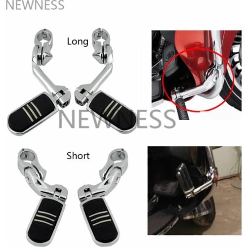 Motorcycle Short&Long Adjustable Highway Pegs Engine Guard Foot Pegs Footrest Clamp For Suzuki INTRUDER BOULEVARD M109R C109R