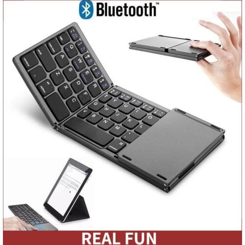 Mini Bluetooth Keyboard Three Fold Laptop Tablet Keyboard
