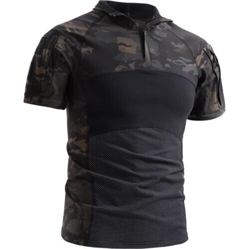 Mens Breathable Quick Dry T-shirts Sport Military Tactical Army T-shirts Combat Hunting Shirts Outdoor Hiking Clothing S-3XL