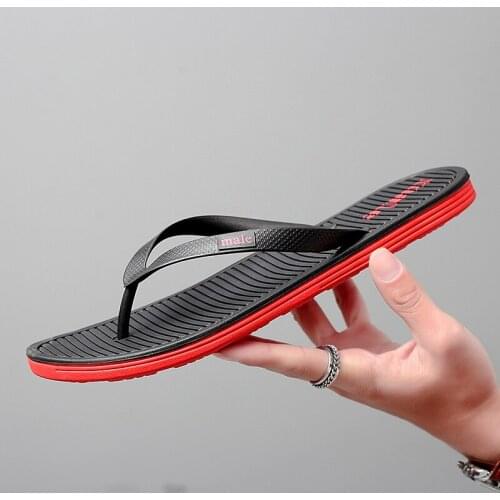 Hot Sale Men Summer Flip Flops Lightweight Beach Flip Flops Male Comfortable Hard-wearing Mens Massage Slippers сланцы мужские
