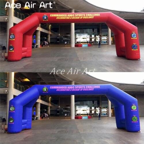 10m w X 4 m H outdoor free standing 4 legs arch Inflatable Arch Welcome/start/finish Line Entrance Archway