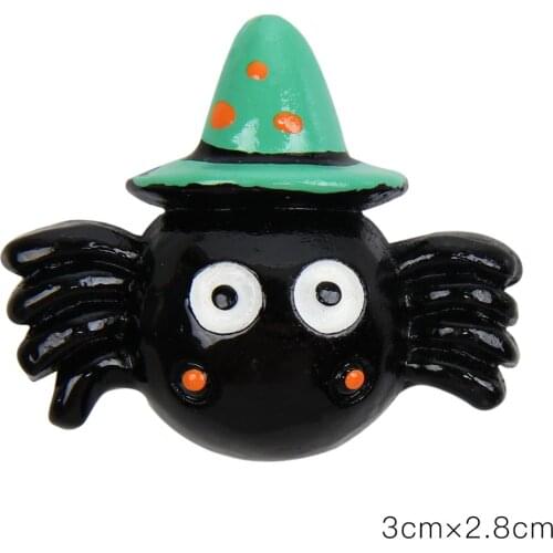 AHB Resin Pumpkin Ghosts Patches For Bows Handmade Halloween Party Decor Materials DIY Phone Case Accessories