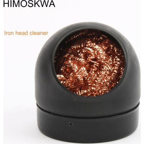New 1pcs Wire With Stand Set Welding Soldering Solder Iron Tip Cleaner Cleaning Steel Hot Selling