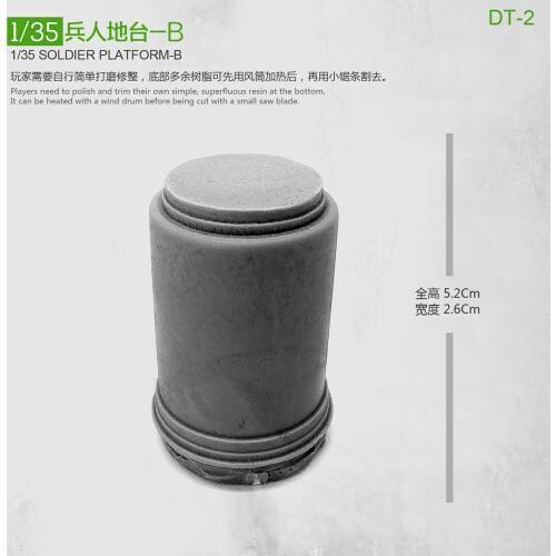1/35 Resin Soldier Platform-b Soldier accessories Uncolored Dt-2