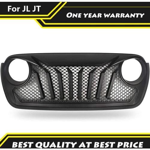 Popular Car Front Hood Centre Grille Modified Intake Grille For Jeep for Wrangler JL & Gladiator JT Off Road Auto Accessories
