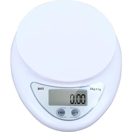 5kg / 1g Portable Digital Scale LED Electronic Scale Food Measurement Weight Battery Powered Measurement Weight Kitchen Gadget