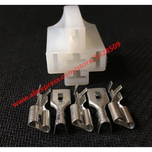 5 Sets Relay Holder Relay Connector 5 Pin Automotive Wiring Connector 5 Hole Socket With Terminals Pins