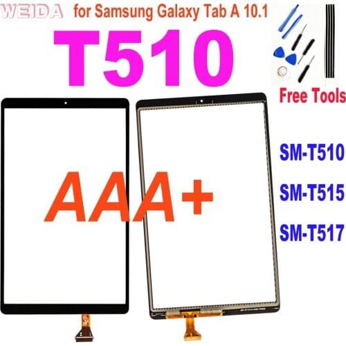 AAA+ 10.1'' Touch For Samsung Galaxy Tab A 10.1 2019 T510 T515 T517 SM-T510 Touch Screen Digitizer Glass Panel Replacement