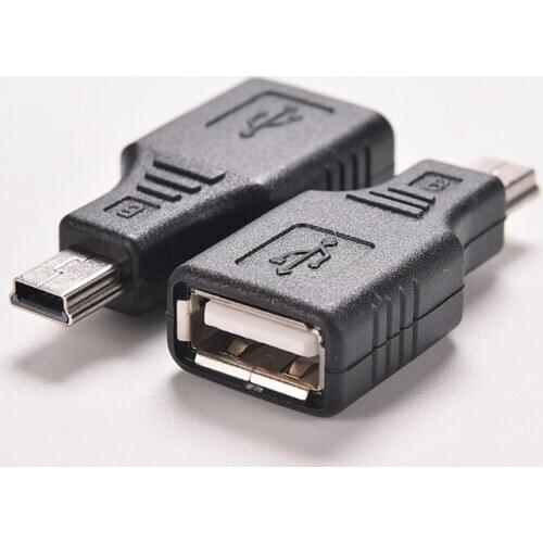 Network USB 2.0 A Female To Mini USB B 5 Pin Male Cord Cable Hub Adapter