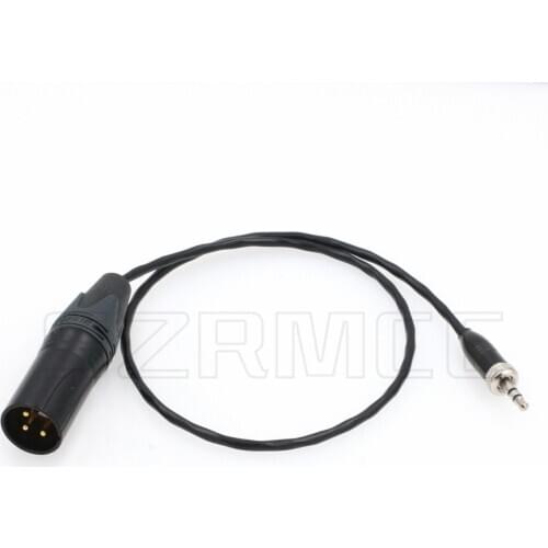 Locking 3.5mm TRS Plug to XLR 3 Pin Male Microphone Cable for Sony UWP-D Series Wireless Transmitter